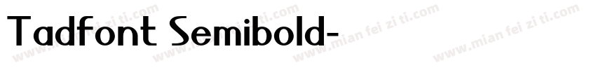 Tadfont Semibold字体转换